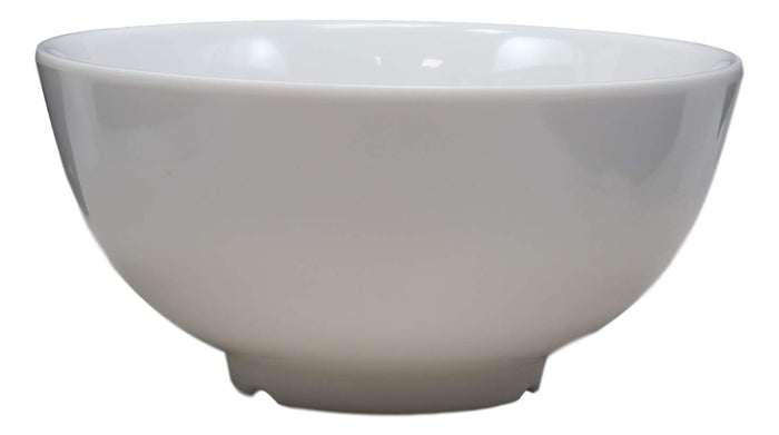 Ebros Gift Ebros Contemporary White Jade Melamine Large Deep Round Bowls 48oz (PACK OF 2)