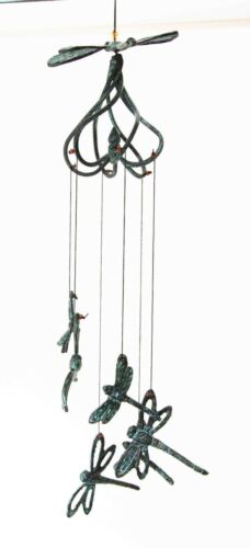 Ebros Gift Ebros Cottage Garden Dragonfly Aluminum Resonant Relaxing Wind Chime Patio Garden Decor