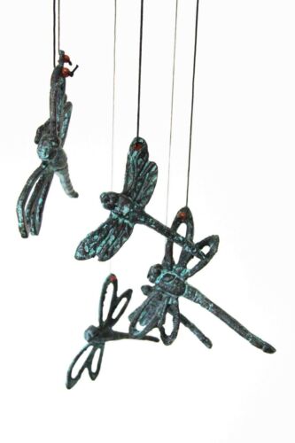 Ebros Gift Ebros Cottage Garden Dragonfly Aluminum Resonant Relaxing Wind Chime Patio Garden Decor