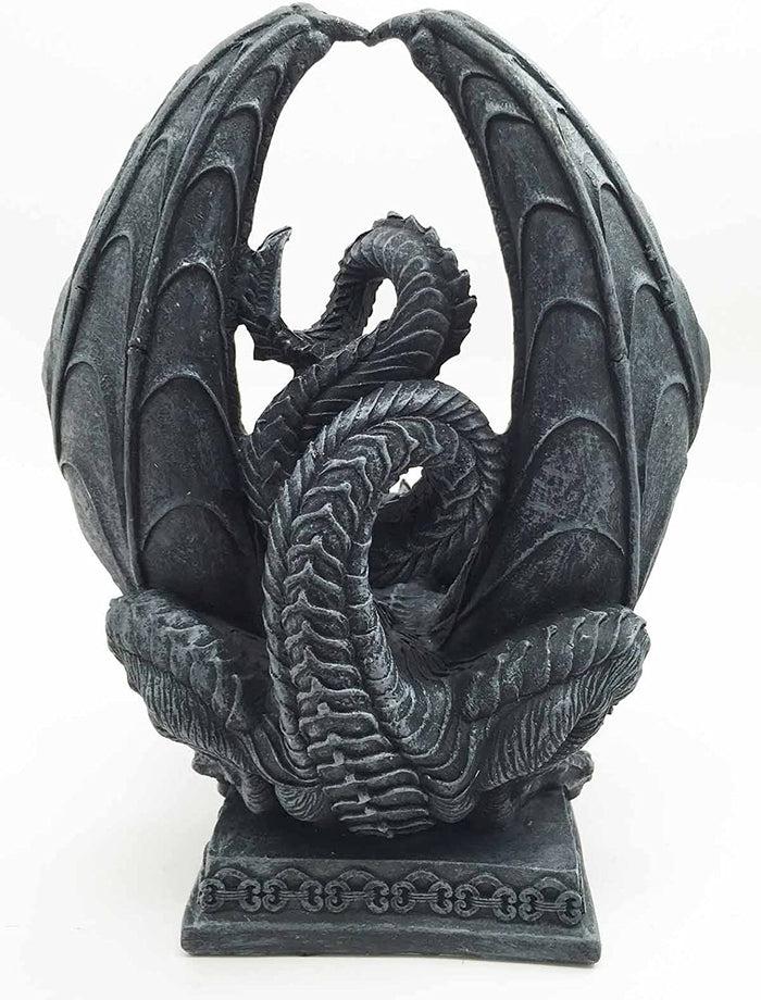 Ebros Gift Ebros Crouching Dragon Cell Phone Figurine In Faux Stone Resin Desktop Decor
