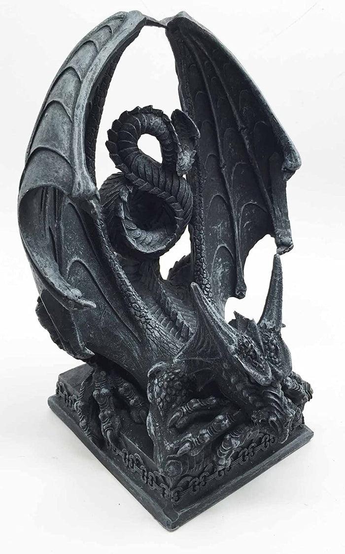 Ebros Gift Ebros Crouching Dragon Cell Phone Figurine In Faux Stone Resin Desktop Decor