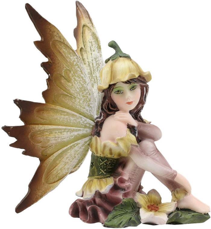 ebros gift Ebros Daffodil Sunflower Fairy Garden Figurine 4.25" Tall Fantasy Collectibles