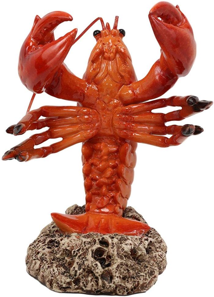 Ebros Gift Ebros Dancing Red Lobster Drunken Cajun Creole Delight Wine Bottle Holder 7.5"H