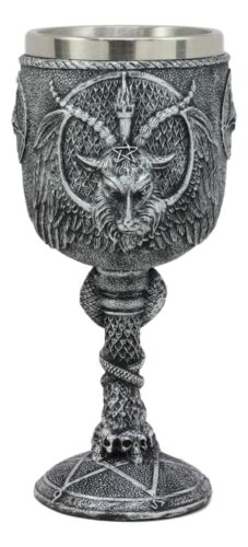 Ebros Gift Ebros Dark Baphomet Wine Goblet Drink Beverage Chalice Knights Of Templar
