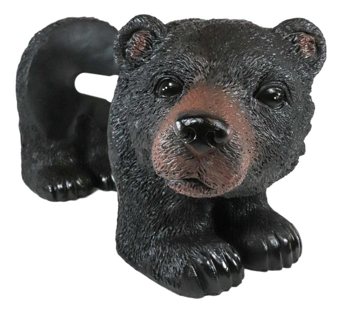 Ebros Gift Ebros Darling Black Bear Cub Toilet Paper Body Holder Hanging Or Standalone Figurine