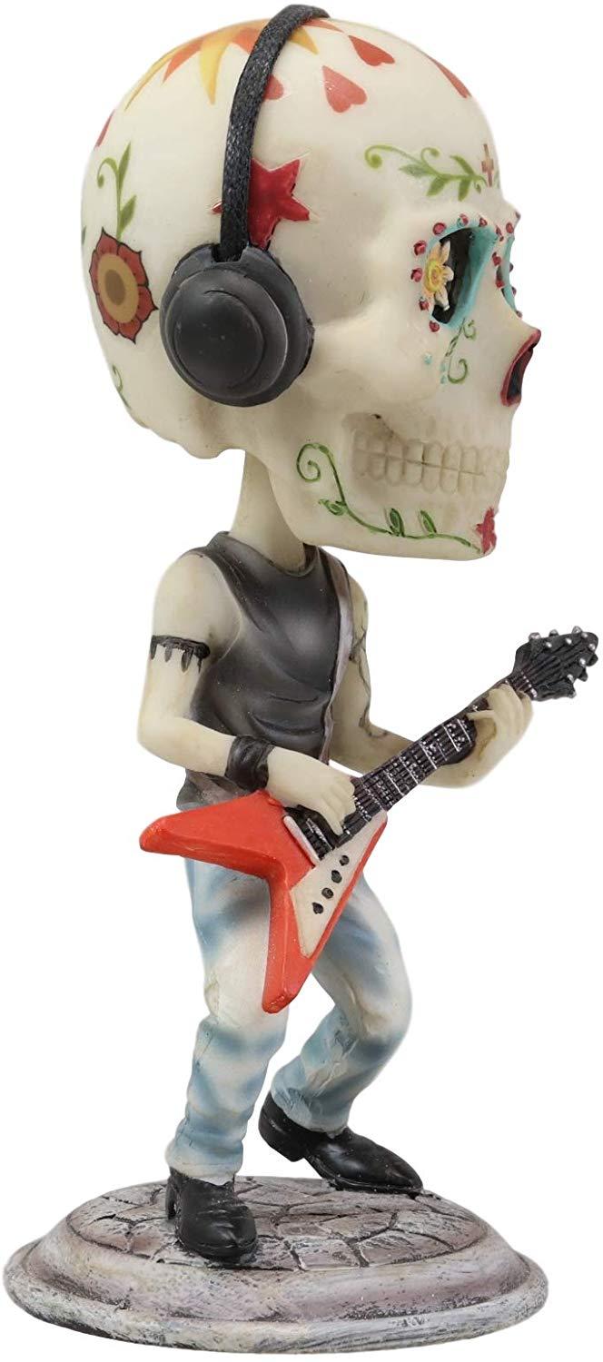 Ebros Gift Ebros Day Of The Dead Booblehead Collection The Lead Guitarist Sugar Skull Figurine
