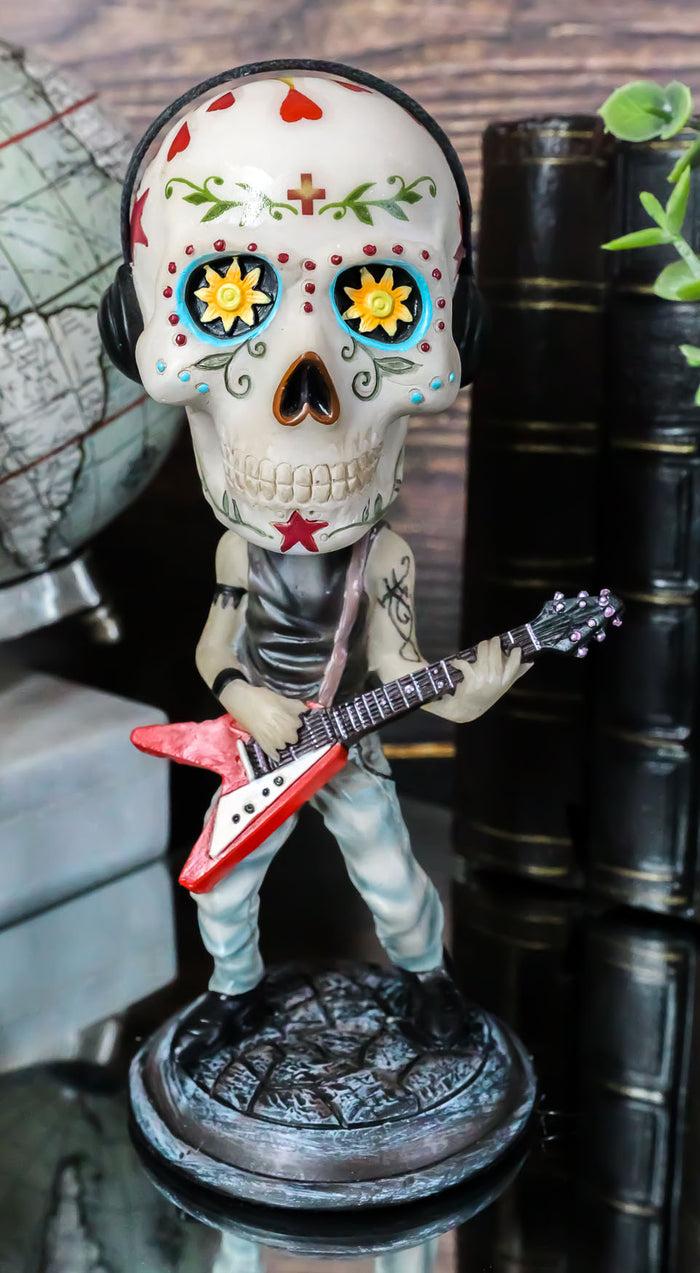 ebros gift Ebros Day of The Dead Booblehead Collection The Lead Guitarist Sugar Skull Figurine