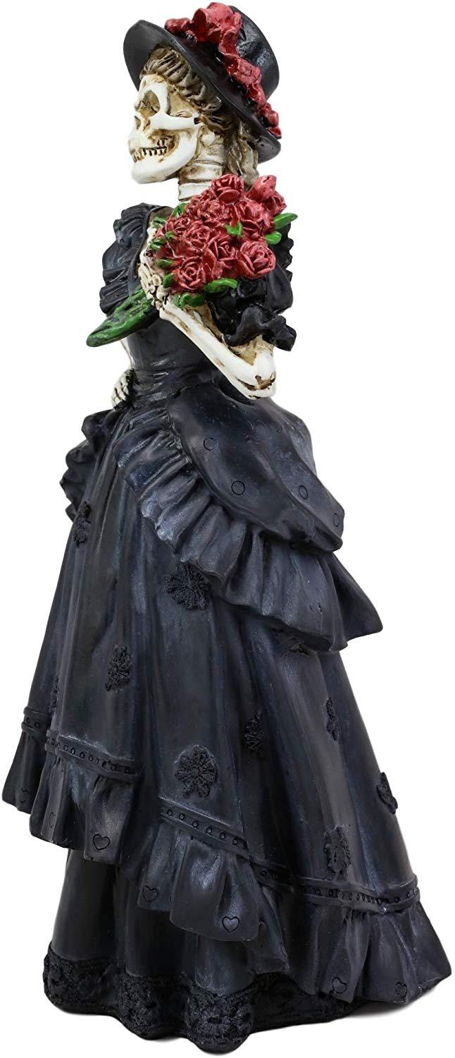Ebros Gift Ebros Day Of The Dead Lady Bride W/ Renaissance Black Steampunk Figurine 12.5"H