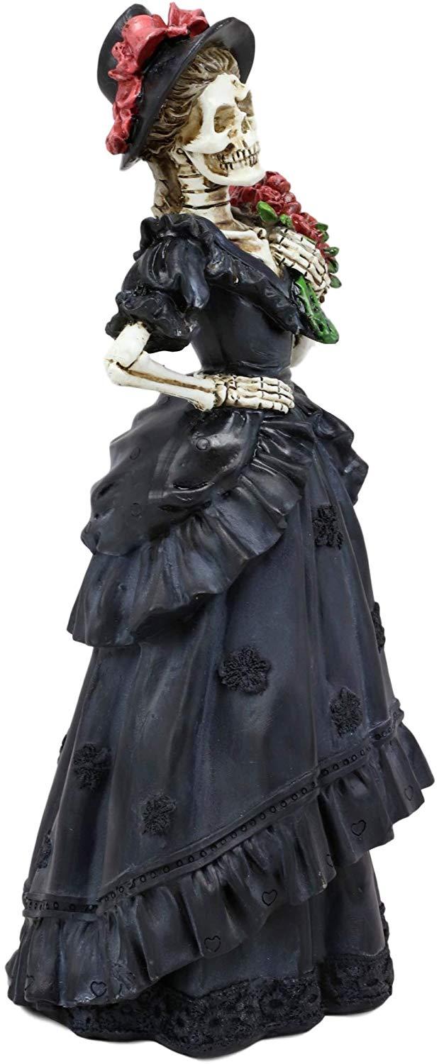 Ebros Gift Ebros Day Of The Dead Lady Bride W/ Renaissance Black Steampunk Figurine 12.5"H