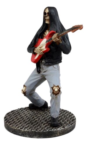 Ebros Gift Ebros Day Of The Dead Skeleton Hell Rock Band Electric Guitarist Figurine
