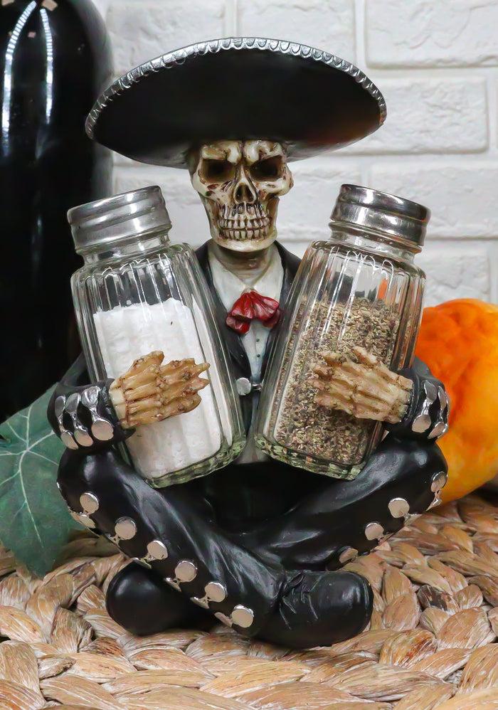 ebros gift Ebros Day of The Dead Skeleton Mariachi Wedding Singer Salt Pepper Shakers