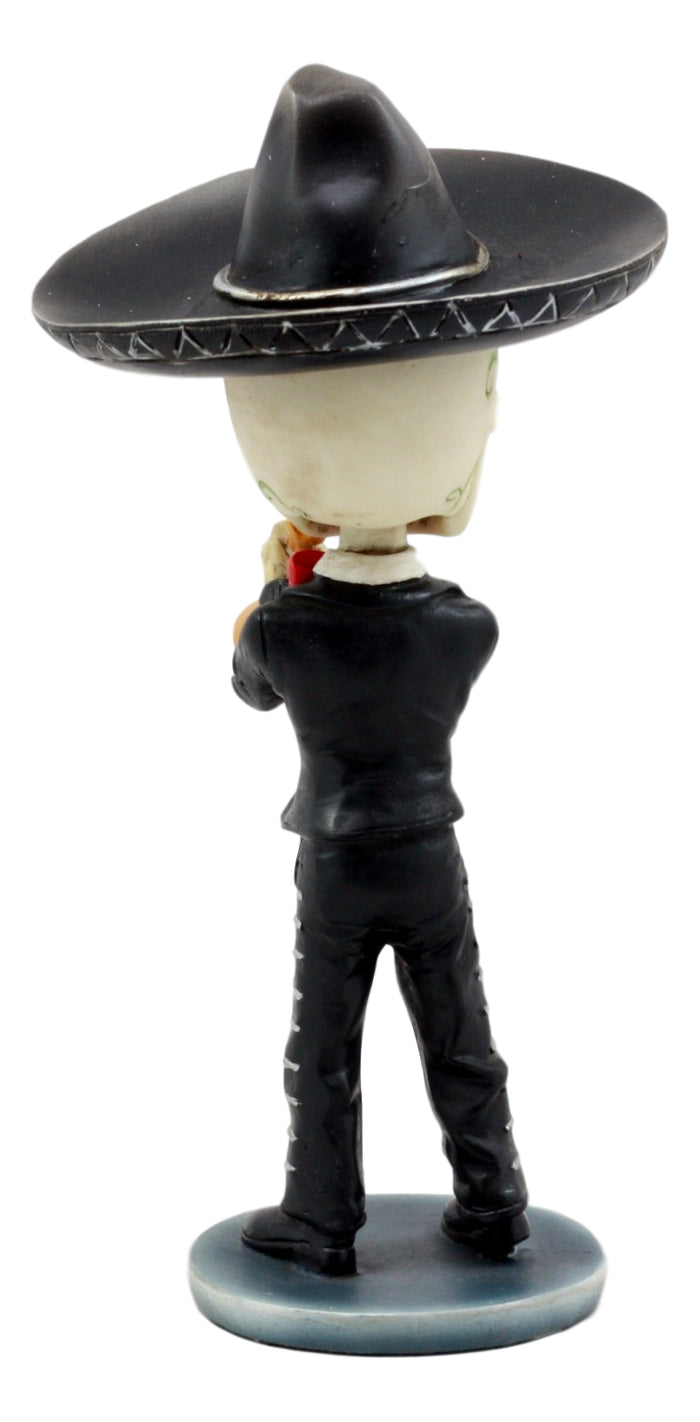 Ebros Gift Ebros Day Of The Dead Skeleton Wedding Mariachi Trumpet Player Bobblehead Figurine Traditional Folklore Mexican Musician Sculpture