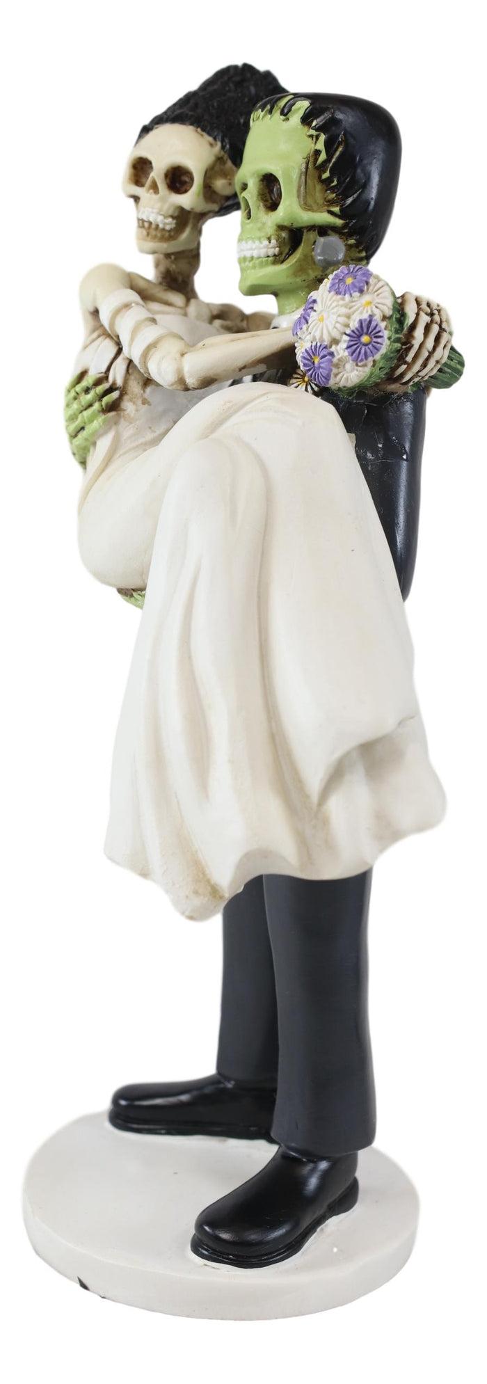 Ebros Gift Ebros Day Of The Dead Wedding Skeleton Frankenstein Skull Bride & Groom Figurine