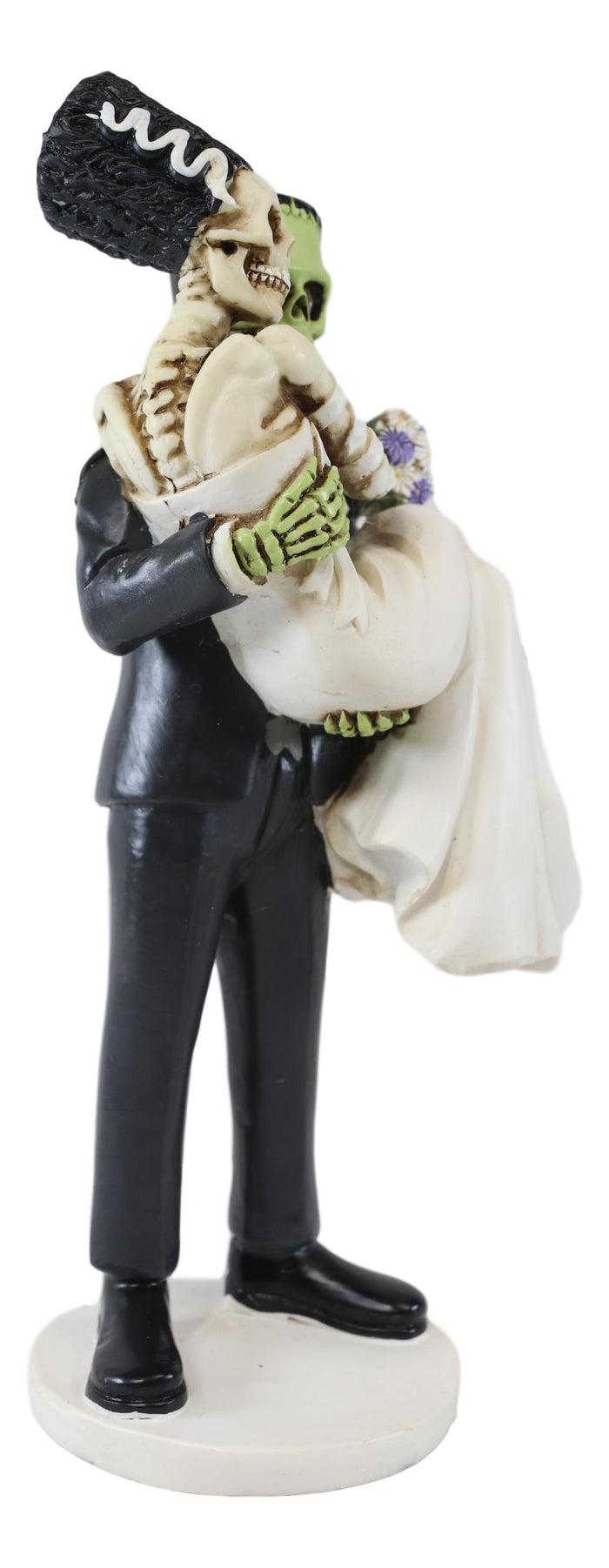 Ebros Gift Ebros Day Of The Dead Wedding Skeleton Frankenstein Skull Bride & Groom Figurine