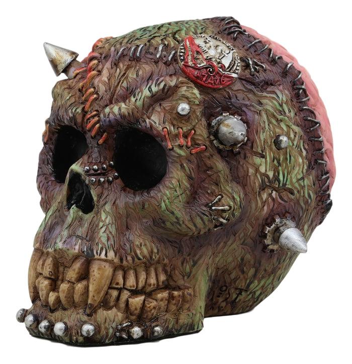 Ebros Gift Ebros Day Of The Dead Zombie Vampire Frankenstein Skull With Open Brains Figurine 6"L
