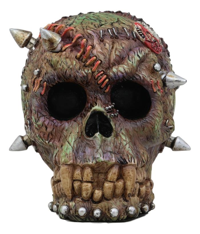 Ebros Gift Ebros Day Of The Dead Zombie Vampire Frankenstein Skull With Open Brains Figurine 6"L