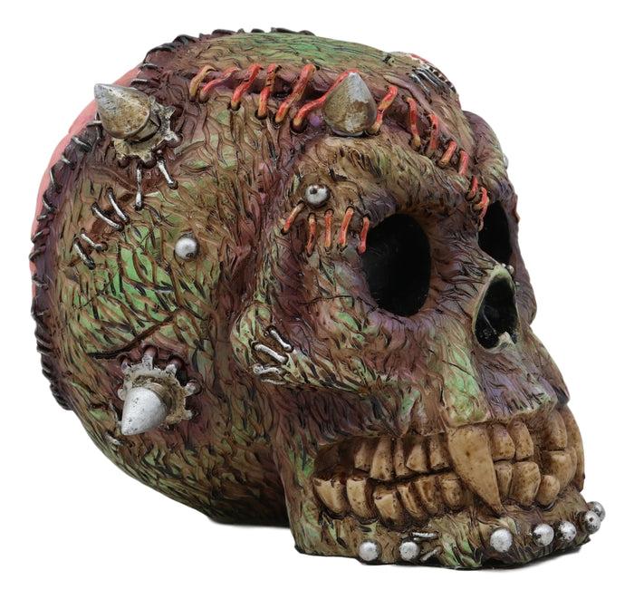 Ebros Gift Ebros Day Of The Dead Zombie Vampire Frankenstein Skull With Open Brains Figurine 6"L