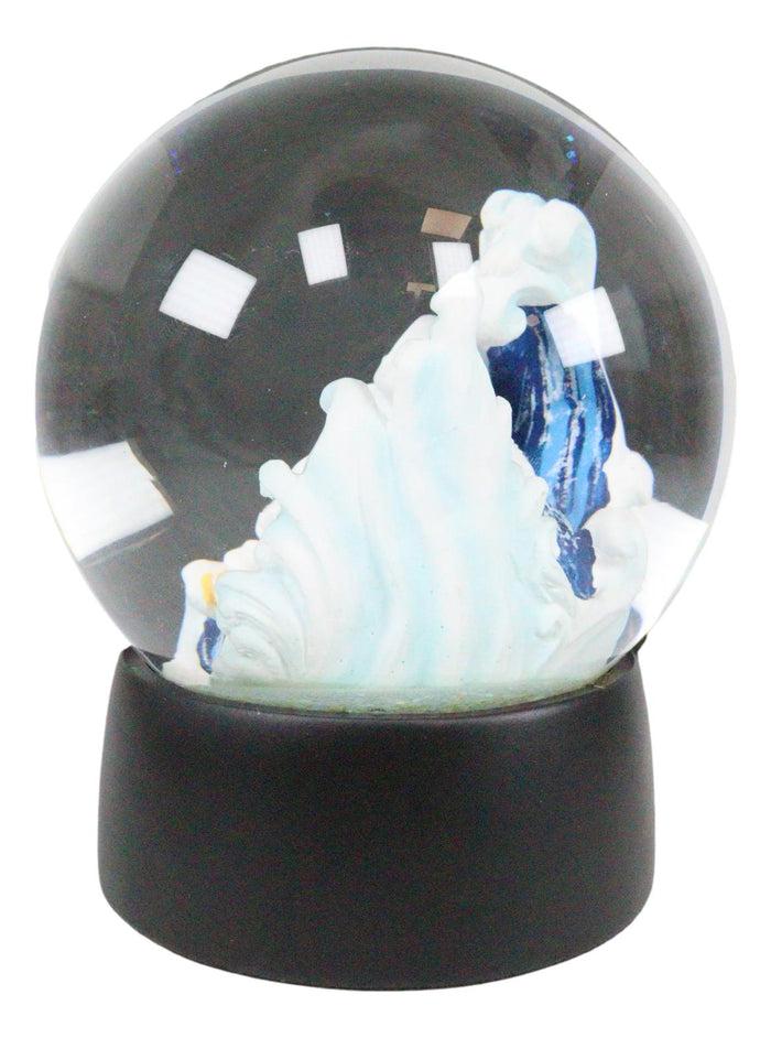 Ebros Gift Ebros Decorative Nautical Accent The Great Wave Off Kanagawa Hokusai 100mm Water Globe