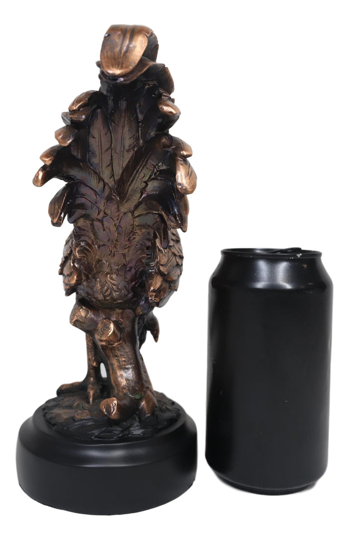 Ebros Gift Ebros Decorative Sunshine Country Farm Rooster Bronze Electroplated Statue