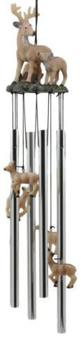 Ebros Gift Ebros Deer Wind Chime Doe With Fawn Deer Family Decorative Wind Chime Patio