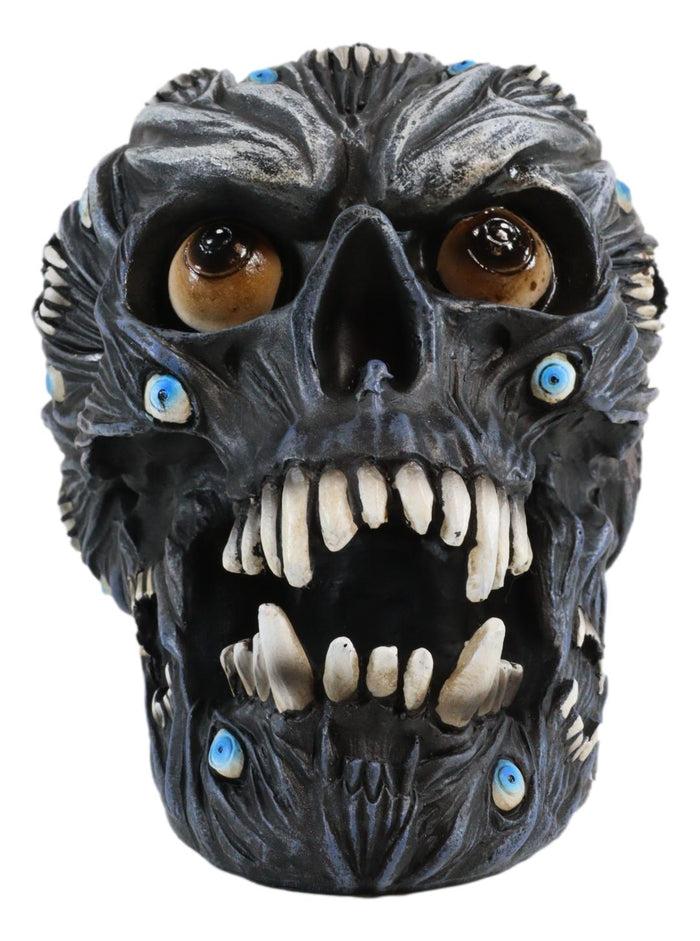 Ebros Gift Ebros Demonic Alien Evil Eyes And Fangs Morphing Vampire Skull Ossuary Figurine