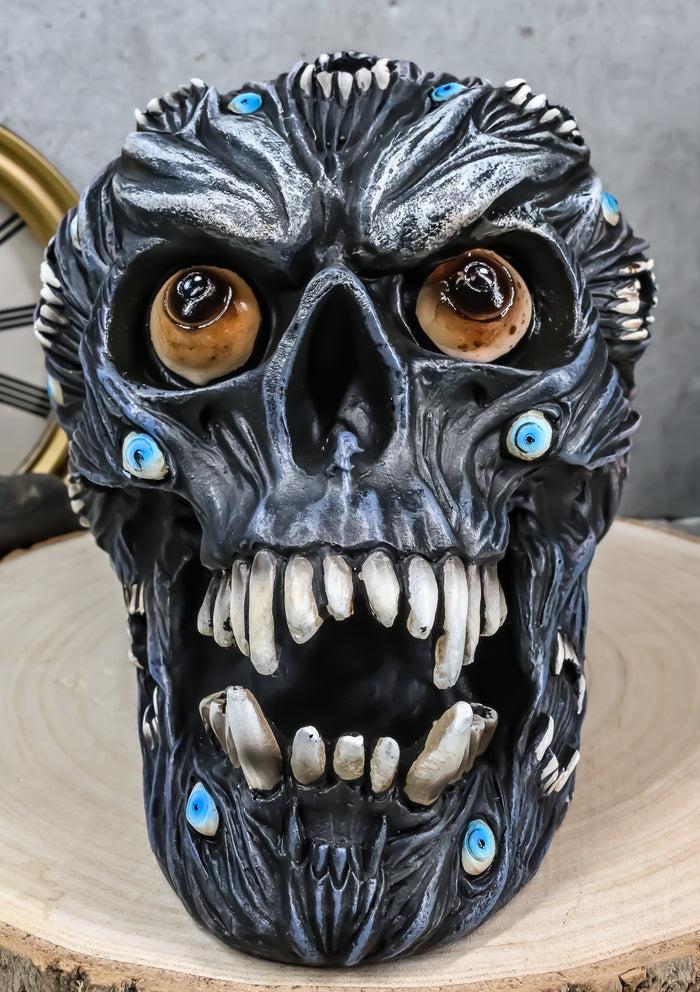 ebros gift Ebros Demonic Alien Evil Eyes and Fangs Morphing Vampire Skull Ossuary Figurine