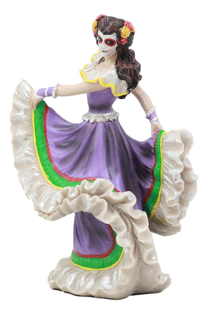 Ebros Gift Ebros Dia De Los Muertos Day Of The Dead Sugar Skulls Pretty Purple Gown Dancer Statue