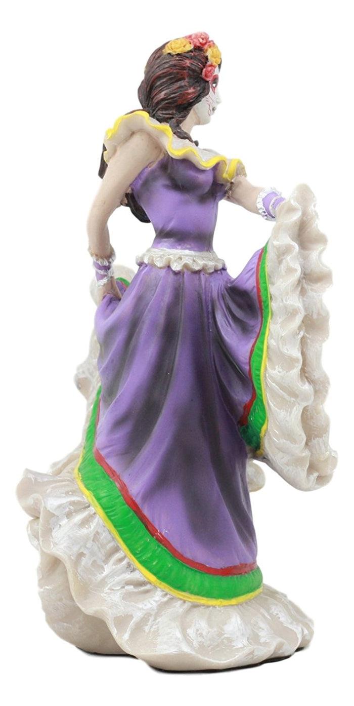 Ebros Gift Ebros Dia De Los Muertos Day Of The Dead Sugar Skulls Pretty Purple Gown Dancer Statue