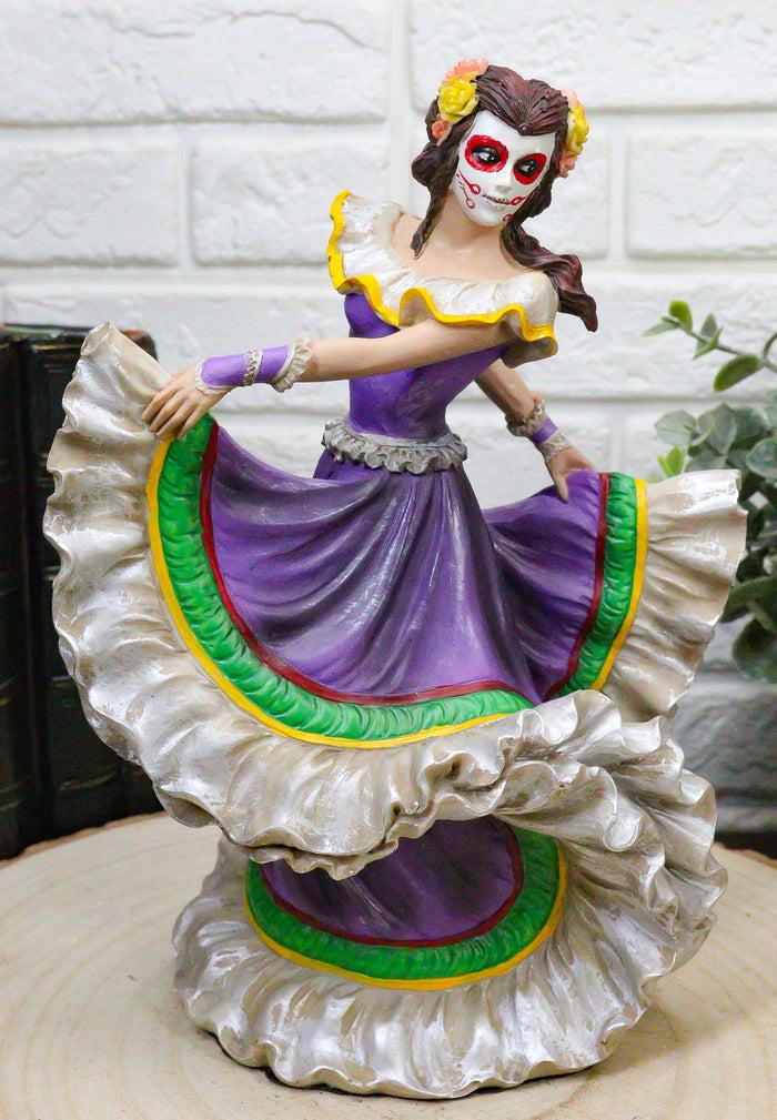 ebros gift Ebros Dia De Los Muertos Day Of The Dead Sugar Skulls Pretty Purple Gown Dancer Statue