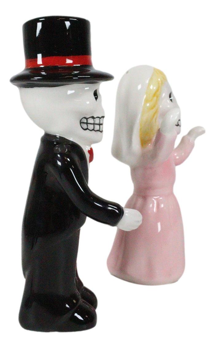 Ebros Gift Ebros Dias De Los Muertos Wedding Waltz Dance Sugar Skulls Ceramic Salt Pepper Shakers