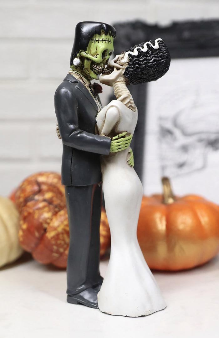 ebros gift Ebros DOD True Love Kiss Skeleton Frankenstein Bride and Groom Couple Figurine