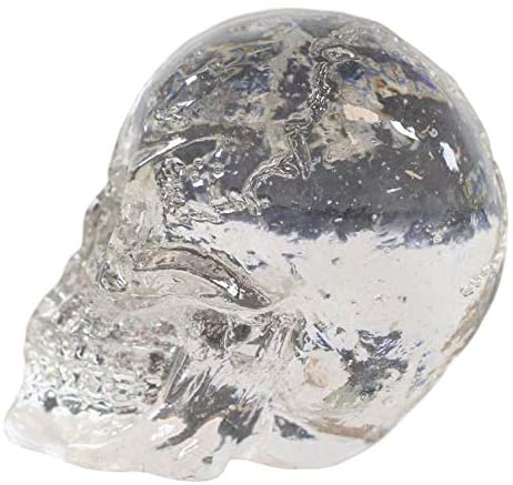 Ebros Gift Ebros Dozen Mini Translucent Clear Skull Gothic Halloween Decor 12pc 1 Inch Tall
