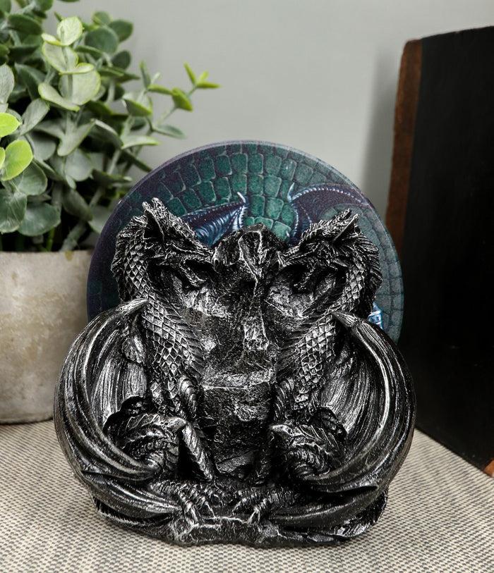 ebros gift Ebros Dragon Fire Behemoth of The Skies Dual Dragons Fantasy Figurine Coaster