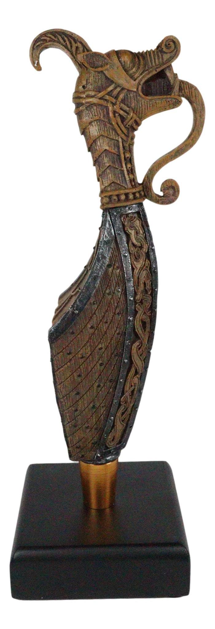 Ebros Gift Ebros Dragonship Viking Dragon Longship Novelty Beer Tap Handle Figurine With Base