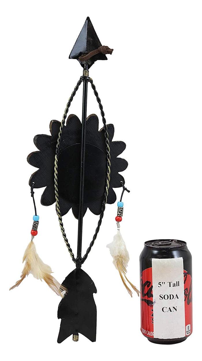 Ebros Gift Ebros Dreamcatcher With Beaded Feathers Wall Hanging Decor Dream Catcher Decoration Ornament Hanger For Home And Office (North Arrow Roach Feathers)