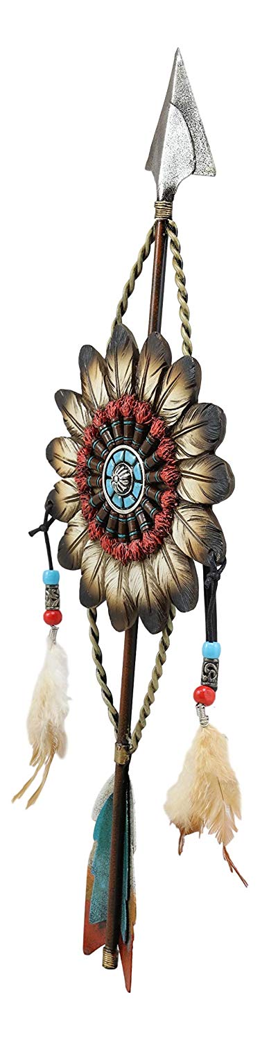 Ebros Gift Ebros Dreamcatcher With Beaded Feathers Wall Hanging Decor Dream Catcher Decoration Ornament Hanger For Home And Office (North Arrow Roach Feathers)