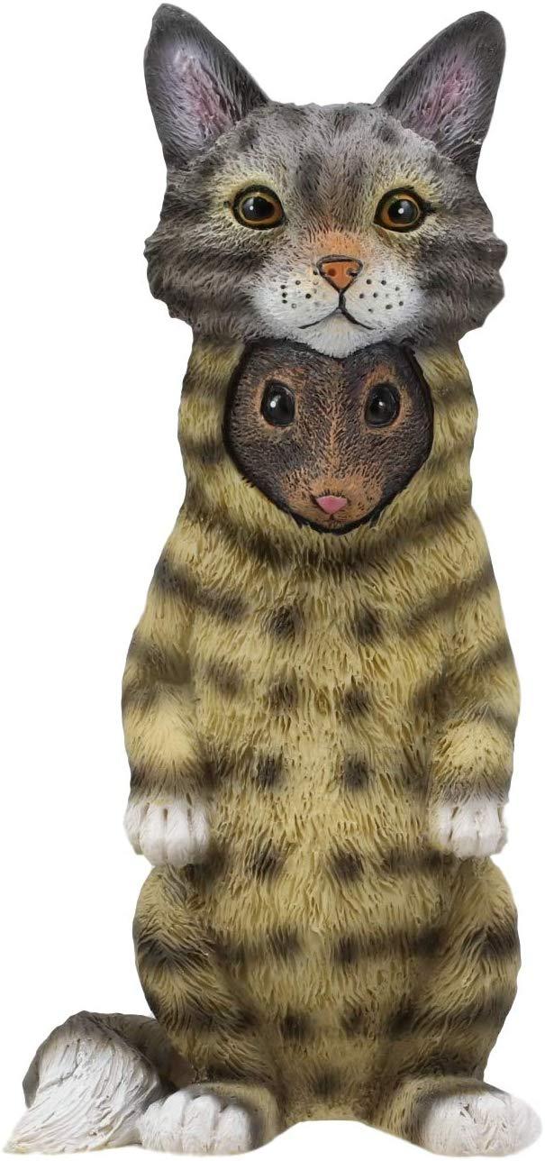 ebros gift Ebros Dupers Collection Mouse Rat Disguising As A Tabby Cat Statue 5.25" Tall