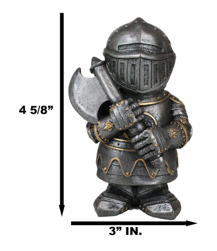 Ebros Gift Ebros Dwarf Axeman Medieval Knight Of The Cross Templar Crusader Figurine 4.5" H