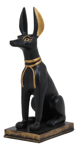 Ebros Gift Ebros Egyptian Anubis Dog Statue 9"H God Of The Afterlife Embalming And Mummy