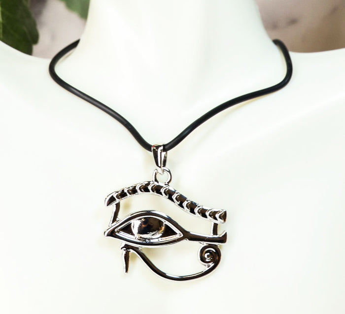 ebros gift Ebros Egyptian Eye of Horus Wedjat Pendant Medallion Necklace Accessory Jewelry
