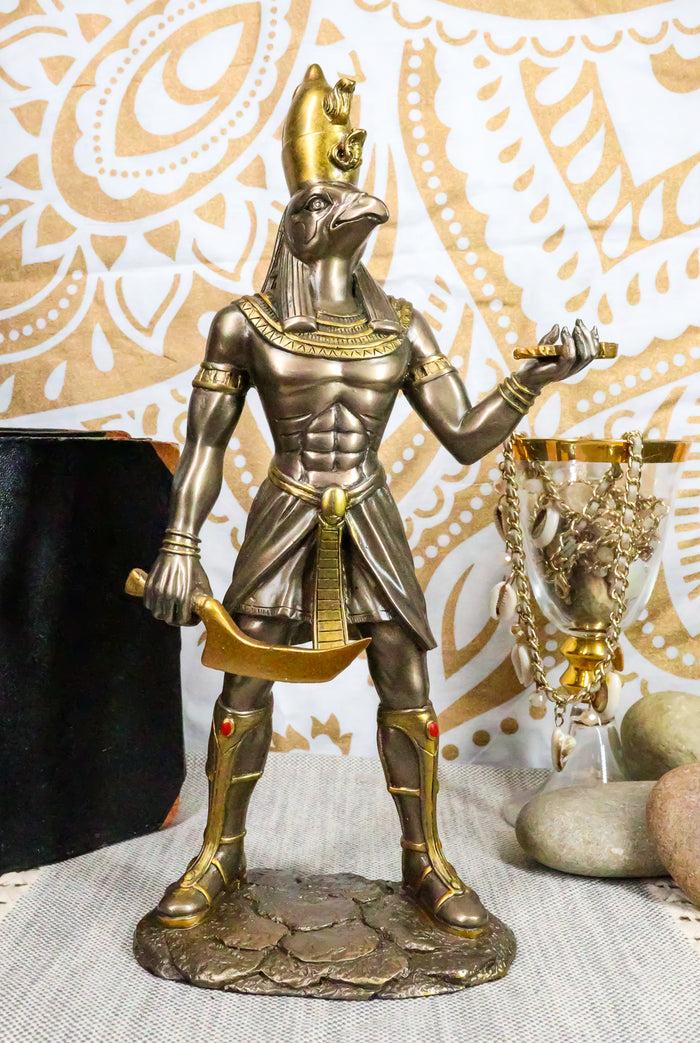 ebros gift Ebros Egyptian Falcon Horus Statue God Of War Protection & Sky Heru Ra Figurine
