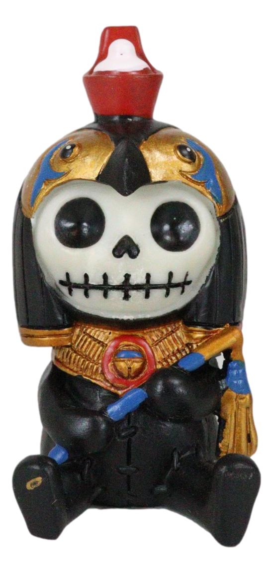 Ebros Gift Ebros Egyptian Furrybones Horus Ra Falcon Bird God Holding Flail Figurine Small 3.75 Inch Tall Furry Bones Skeleton Decor Statue Gods And Goddesses Of Egypt