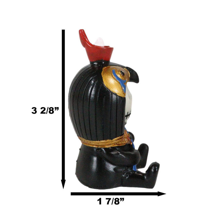 Ebros Gift Ebros Egyptian Furrybones Horus Ra Falcon Bird God Holding Flail Figurine Small 3.75 Inch Tall Furry Bones Skeleton Decor Statue Gods And Goddesses Of Egypt