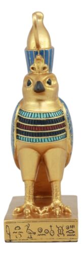 Ebros Gift Ebros Egyptian God Horus Falcon Bird On Hieroglyphic Pedestal Statue 8.75"H