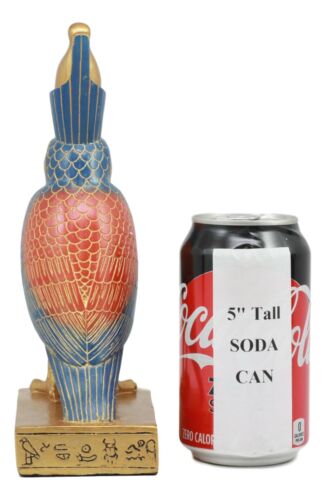 Ebros Gift Ebros Egyptian God Horus Falcon Bird On Hieroglyphic Pedestal Statue 8.75"H
