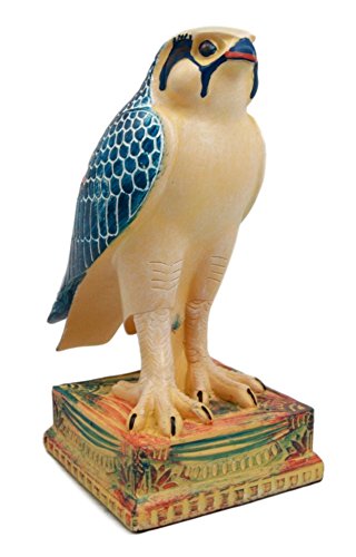 Ebros Gift Ebros Egyptian God Horus Falcon On Pedestal Statue 6.25"Tall Figurine