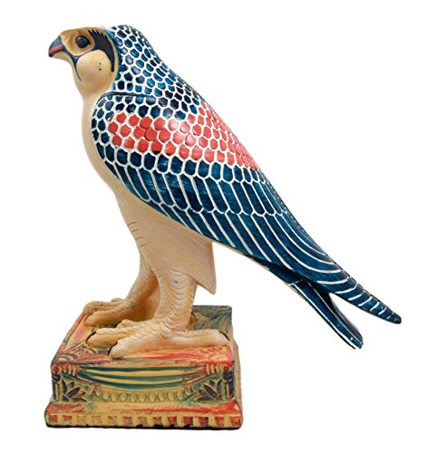 Ebros Gift Ebros Egyptian God Horus Falcon On Pedestal Statue 6.25"Tall Figurine
