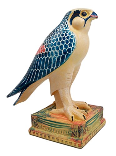 ebros gift Ebros Egyptian God Horus Falcon On Pedestal Statue 6.25"Tall Figurine