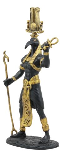 Ebros Gift Ebros Egyptian God Ibis Headed Thoth Holding Was& Ankh Patron Of Knowledge