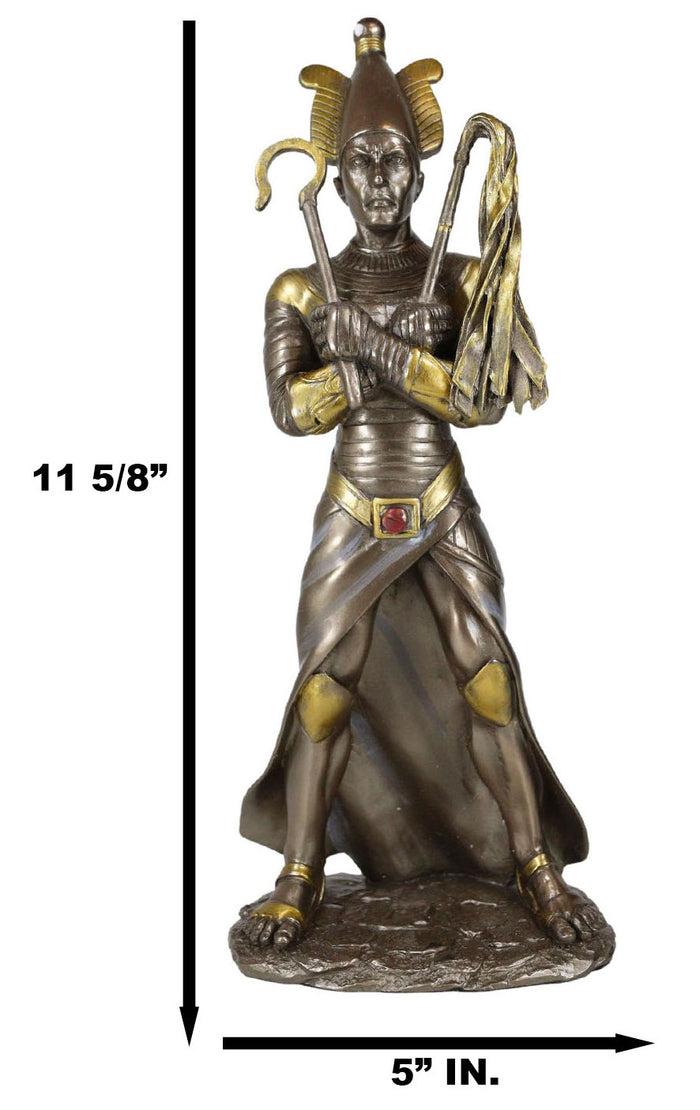 Ebros Gift Ebros Egyptian God Of The Dead Osiris Holding Crook And Flail 11.5" H Figurine